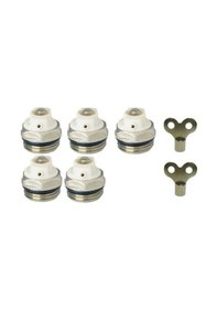 Resim Panel Radyatör ve Havlupan Hava Alma Purjör 5 Ad+2 Anahtar Metalik Gri 