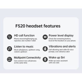 Resim Willowhaven Fineblue F520 Bluetooth 5.3 Kulaklık, İçulaşık, Gergin Kollu, İş İçin Uygun, Konuşma, 10 Saat Konuşma Süresi, Gümüş 