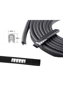 Resim Kapı Koruma Fitili Siyah Kapı Koruyucu Çarpma Çizilme Önleyici Fitil 5 Metre Kapı-Koruma-Fitili 