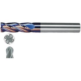 Resim Fett 18mm Mastercut Standart Sert Metal Tıaln 4 Ağızlı Küresel Karbür Parmak Frezesi 