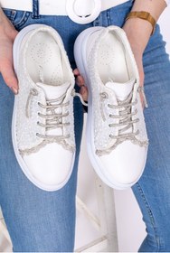 Resim mikay shoes BAĞCIĞI TAŞLI TAŞ DETAYLI SPOR Sneaker AYAKKABI 