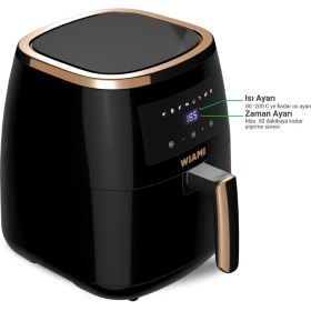 Resim Wiami Airfryer 5 Litre Yağsız Fritöz SF-AF-016A 5l S 