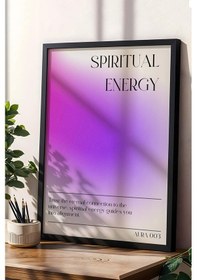 Resim Spiritual Energy Çerçeveli Tablo Aura 003 Enerji Renkleri - Ruhsal Enerji 