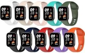Resim Xiaomi Redmi Watch 3 Uyumlu Spor Şık Tasarımlı Kayış Yumuşak Jel Kayış Kordon Lacivert 