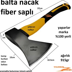 Resim Balta Nacak Fiber Sap Oduncu Kurban Baltası Kemik Kırma Ağaç Kesme Kömür Kırma 