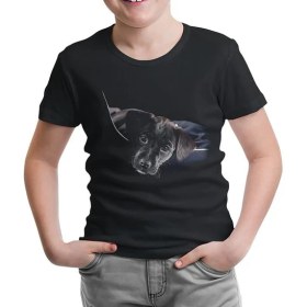 Resim Lordd T-Shirt Lorddd T-Shirt T-Shirt Puppy Siyah Çocuk Tshirt 