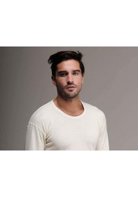 Resim Hasyün %100 Yün Erkek Uzun Kollu Bisiklet Yaka Woolmark Sertifika 
