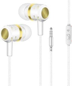 Resim 3.5mm Ortak Çift Hoparlörler Subwoofer Kablolu Subwoofer Altın 