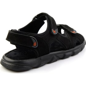 Resim Bambi Siyah Leather Erkek Sandalet E05078102501 