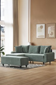 Resim Kagu Corner Flavia Köşe Takımı Puflu 