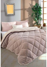 Resim Wellsoft Çift Kişilik Yorgan 195x215cm Bej 
