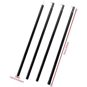 Resim Pazly Dayanıklı Demir Kamp Çadırı Destek Çubuğu - 2m/1.5m Ayarlanabilir Şemsiye Direği, Çok Renk Seçeneği Çok Renkli 