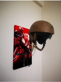 Resim Özel Fotoğraflı Kask Askısı Motorcu Kask Askısı, Personalv4 