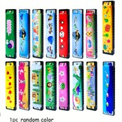 Resim 1 adet Rastgele Desenli Metal Harmonika - Çiçek, Hayvan ve Karikatür Desenleri ile Renkli Tasarımlar - Müzik Severler için İdeal Parti Hediyesi, Parti Aksesuarı | Canlı Harmonika | Dayanıklı Metal, Harmonika 