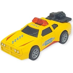Resim Çek Bırak Metal Küçük Arabalar 8 cm - SH40031 - Sarı Taxi 