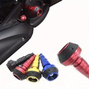 Resim Motorcycle Huanglong 600 300 evrensel ön ve arka tekerlek düşme çubukları, M10 koruyucu çerçeve kaydırıcı alüminyum alaşım anti-düşme kupa, CNC işlem evrensel motosiklet çerçeve çarpışma koruma çubuğu 