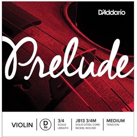 Resim D'Addario Prelude 3/4 Tek Re Keman Teli (Medium Tension) 