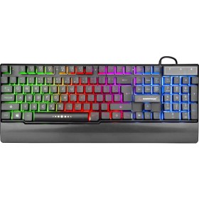 Resim Rampage KB-R66 Bubble USB Gökkuşağı Aydınlatmalı Lc Layout Multimedia Gaming Klavye 