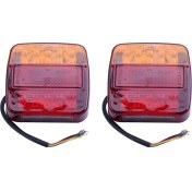 Resim 4x 12V LED Arka Işıklar Durdurma Göstergesi Tekne Araba Römorku Kamyonu Su Geçirmez Sinyal (Yurt Dışından) 