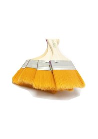 Resim 3'lü Zemin Fırça Seti 1 Paket 2-3-4 Numara Zemin Fırçası Akrilik Boya Yağlı Boya Guaj Boya Sulu Boya Sanatsal 