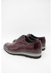 Resim Luciano Bellini E606 Erkek Rugan Ayakkabı - Bordo-bordo 