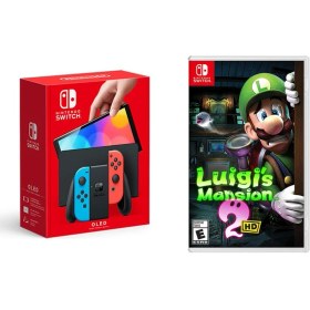 Resim Nintendo Switch OLED Yeni Nesil Konsolu Sıfır + Luigi's Mansion 2 Hd Oyunlu Bundle 