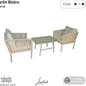 Resim Berlin Bistro Oturma Takımı - Kum 