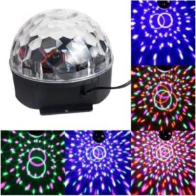 Resim Çerçici Kumandalı Kristal LED Rgb Disko Topu 