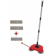 Resim Xuweiwei 3ü1 Kırmızı El Süpürgesi 3 Bez Tüm Zeminler Evcil Hayvan Tüyü Toz Temizlik 