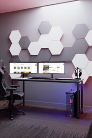 Resim KODIGU 160x60cm Oyuncu Masası - Gamer Desk - Gaming Masa - Bilgisayar Masası | 160cm x 60cm | Ayarlı Ayak 