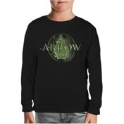 Resim Arrow - Logo Siyah Çocuk Sweatshirt Siyah 