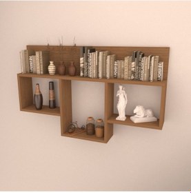 Resim Rafkestir Massa Duvar Rafı Bambu ( Mat ) 