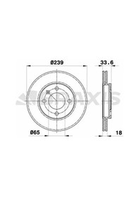 Resim Vw Polo Fren Diski On 2000-2002 Braxıs Ae0024 2adettir 