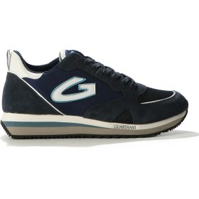 Resim ALBERTO GUARDIANI Erkek Lacivert Wen Kalın Tabanlı Bağcıklı Süet Deri Sneaker G03m100033 