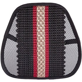 Resim Suntek Mesh Bel Desteği Yastığı Araba Ofis Koltuğu Siyah 