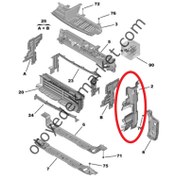 Resim Peugeot 3008 (2016-2023) Ön Panel Sağ Yan Bakaliti (Orijinal) 