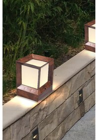 Resim Set Üstü Kare Küp Bahçe Aydınlatma Armatürü Set Üstü Aplik - 1. Kalite Sert Plastik Diğer 