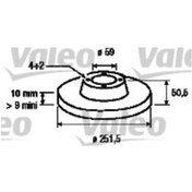 Resim VALEO 186146 Fren Diski Arka Linea 07- Bravo II 07- Stilo 01- / 164 87- Düz 251Mm 