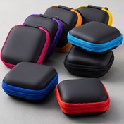 Resim Renkli Seyahat Fermuarlı Mini Bozuk Para Anahtar Kulaklık Şarj Cihazı Tutucu Çanta Depolama Kutusu Düzenleyici 