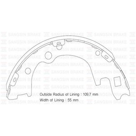 Resim SANGSING SA135 KAMPANA BALATA H100 KAMYONET 04- KIA BONGO K2500-K 