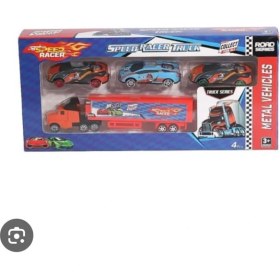 Resim Aspartam 3'lü Tır Seti - 2 Araba + 1 Tır Oyuncak Seti 