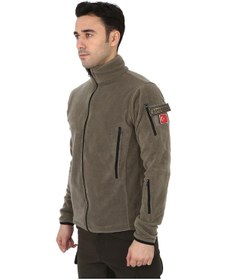 Resim Erkek Açık Haki Taktik Askeri Outdoor Avcı Polar Hırka Çok Renkli 
