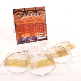 Resim Dominguez DVS009 Keman Teli Takımı | Paslanmaz Çelik Çekirdek Parlak Ton 