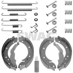 Resim SWAG 20930594 Arka Fren Balatasi Pabuc BMW E36 M40 M43 Yayli Set 31211160504 (WA857697) 