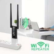 Resim OEKE 300Mbps Çift Bantlı 2.4GHz USB WiFi Tekrarlayıcı Genişletici - Uzun Menzilli Sinyal Yükseltici Ağ Kartı Adaptörü Çift Antenlerle, Tam Evi Kapsayan, USB Güçlü Wi-Fi Genişletici | Şık Kablosuz Tasarım | USB Güçlü Cihaz, Wi-Fi Menzil Genişletici 