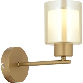 Resim Lima Eskitme Bal Çift Cam Duvar Lambası Yatak Odası-Yatak Başı-Ba Eskitme 