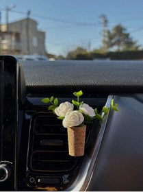 Resim Plantarrium Design Oto Aksesuar/koku- Mini Mantar Taraftar Buket "Beyaz Sarmaşık" 