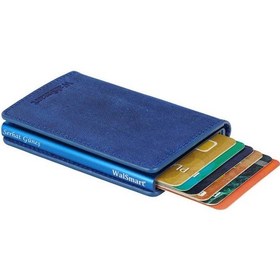 Resim Walsmart Slim Crazy Akıllı Mekanizmalı Cüzdan Hakiki Deri 