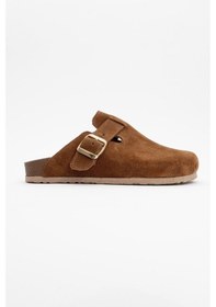 Resim Luvishoes Gons Taba Süet Deri Kadın Terlik Taba 