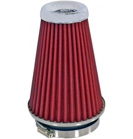 Resim Carub Br4686001 Tuning Hava Filtresi 2 Aparatlı Krom-Kırmızı 